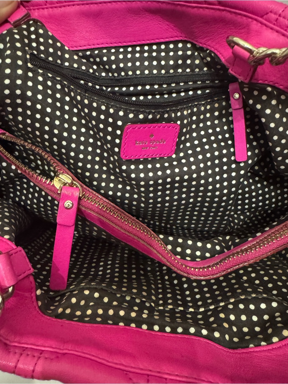 Kate Spade Pink Quilted Shoulder Bag - Picture 8 of 11